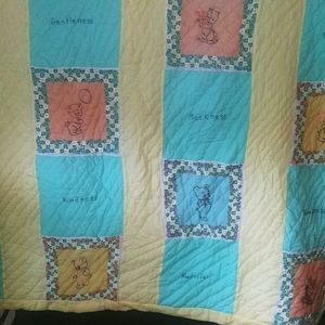 Handmade baby quilt